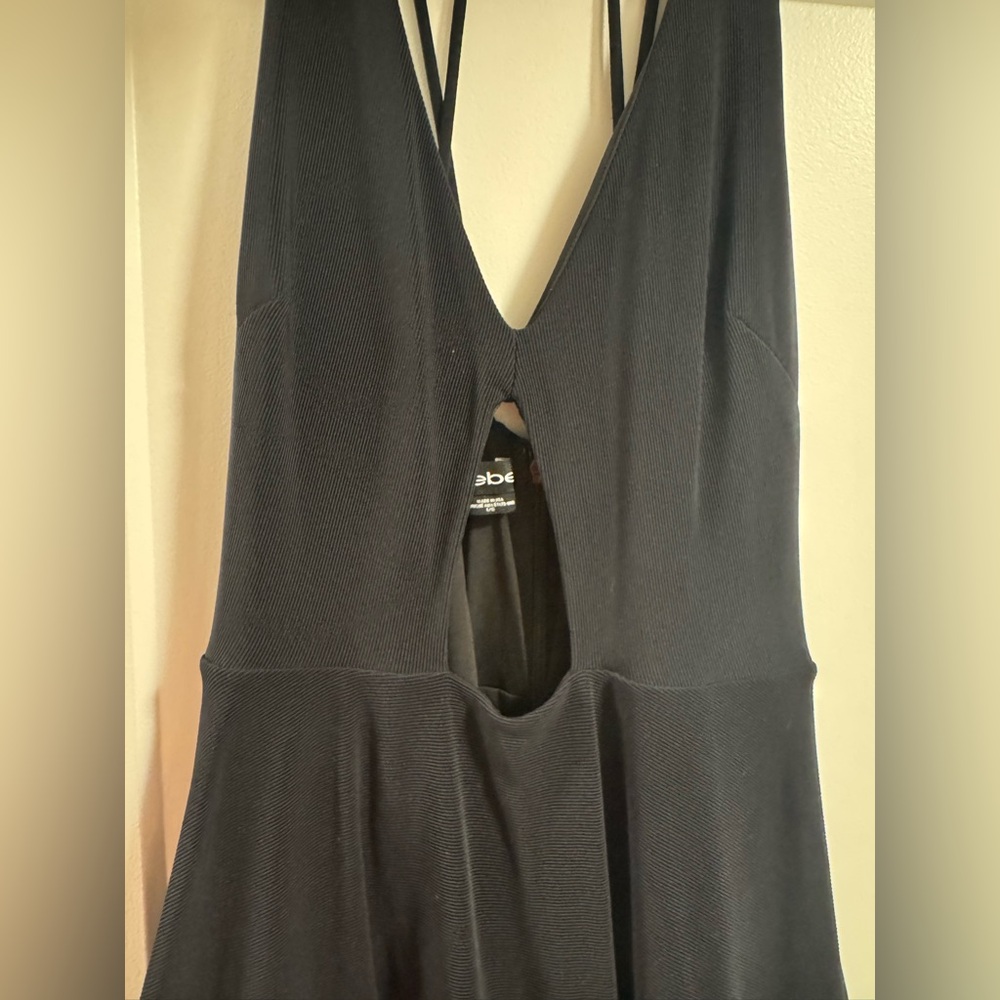 Bebe Black Cutout Skater Dress - Picture 5 of 9